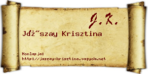 Jászay Krisztina névjegykártya